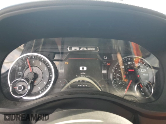2022 Ram 1500 Big Horn с VIN 1C6SRFBT8NN230346, выставлен на аукционе Copart как лот 52011695 с пробегом 41 335 миль миль и Списание • Salvage title. История ставок и продаж доступна на DreamBid. Изображение 9.