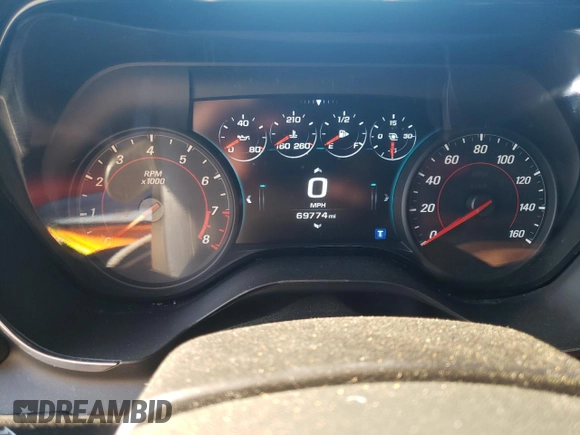 2016 Chevrolet Camaro 2LT with VIN 1G1FD1RS1G0117226, listed as a Copart auction lot 45284413 with 69,774 mi miles. Bid and sale history available at carsss.com. Image 9.