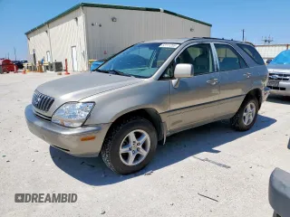 1999 Lexus RX 300 Luxury SUV with VIN JT6HF10U1X0042687, listed as a Copart auction lot 52111255 with 266,860 mi miles and Clean Title. Bid and sale history available at carsss.com. Image 1.