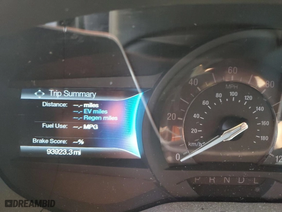 2015 Ford Fusion Titanium Hybrid with VIN 3FA6P0RU7FR255884, listed as a Copart auction lot 44322415 with 93,923 mi miles and Salvage Title. Bid and sale history available at carsss.com. Image 9.
