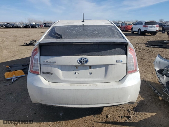 2012 Toyota Prius One with VIN JTDKN3DU9C5519564, listed as a Copart auction lot 42374055 with 106,513 mi miles and Salvage Title. Bid and sale history available at carsss.com. Image 6.
