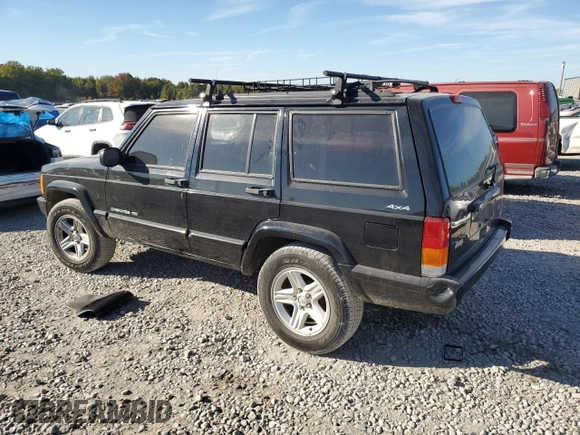 2001 Jeep Cherokee Sport z VIN 1J4FF58S61L612533, wystawiony jako Copart lot #76824714 z przebiegiem 62 401 mil mil oraz Szkoda całkowita • Salvage title. Historia ofert i sprzedaży dostępna na DreamBid. Obrazek 2.