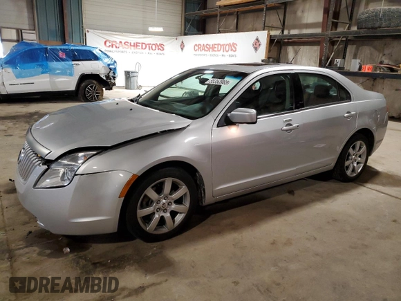 2010 Mercury Milan Premier with VIN 3MEHM0JA3AR620050, listed as a Copart auction lot 55353965 with 70,021 mi miles and Salvage title. Bid and sale history available at DreamBid. Image 1.