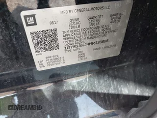 2017 Cadillac Escalade z VIN 1GYS3AKJ4HR338806, wystawiony jako IAAI lot #41941193 z przebiegiem 119 865 mil mil oraz . Historia ofert i sprzedaży dostępna na DreamBid. Obrazek 9.