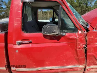 1995 Ford F-150 with VIN 1FTEF15N8SNA75419, listed as a Copart auction lot 74993694 with 0 mi miles and Salvage Title. Bid and sale history available at carsss.com. Image 10.
