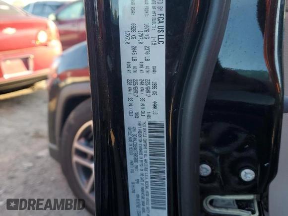 2019 Jeep Compass Altitude with VIN 3C4NJCBB4KT685886, listed as a Copart auction lot 74111314 with 24,455 mi miles and Salvage Title. Bid and sale history available at carsss.com. Image 13.