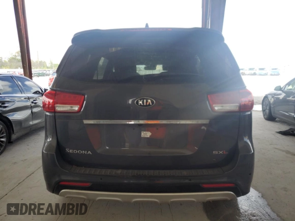 2017 Kia Sedona SX-L with VIN KNDME5C17H6327833, listed as a Copart auction lot 50885245 with 21,967 mi miles and Salvage Title. Bid and sale history available at carsss.com. Image 6.