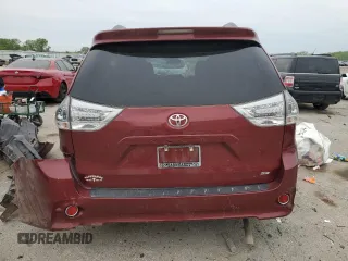 2017 Toyota Sienna SE with VIN 5TDXZ3DC5HS858275, listed as a Copart auction lot 53954505 with 38,870 mi miles and Salvage title. Bid and sale history available at DreamBid. Image 6.
