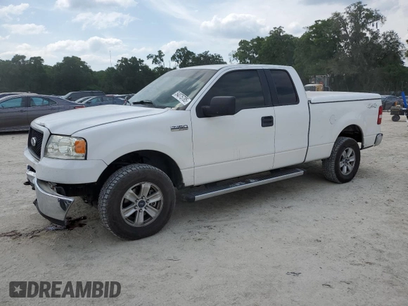 2005 Ford F-150 STX with VIN 1FTRX14W35FB76018, listed as a Copart auction lot 54075785 with 209,176 mi miles and Salvage Title. Bid and sale history available at carsss.com. Image 1.