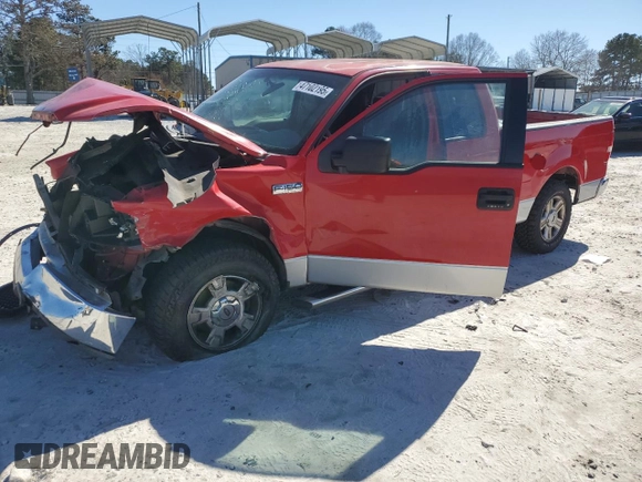 2004 Ford F-150 XL with VIN 1FTPX12594NA71876, listed as a Copart auction lot 47102195 with 222,907 mi miles and Salvage Title. Bid and sale history available at carsss.com. Image 1.