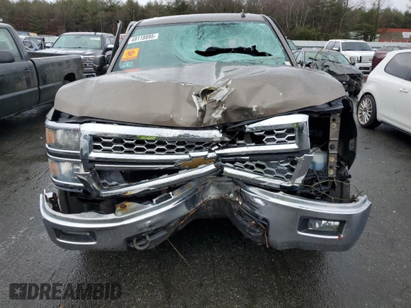 2014 Chevrolet Silverado 1500 LT with VIN 1GCVKREH4EZ197471, listed as a Copart auction lot 49118895 with Not Provided miles and Salvage Title. Bid and sale history available at DreamBid. Image 5.