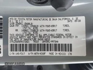 2021 Toyota Tacoma SR z VIN 3TMCZ5AN5MM372821, wystawiony jako IAAI lot #41886586 z przebiegiem 68 878 mil mil oraz . Historia ofert i sprzedaży dostępna na DreamBid. Obrazek 9.
