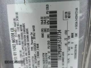2020 Ford Mustang EcoBoost z VIN 1FATP8UH9L5137734, wystawiony jako Copart lot #52444625 z przebiegiem 59 980 mil mil oraz Szkoda całkowita • Salvage title. Historia ofert i sprzedaży dostępna na DreamBid. Obrazek 14.