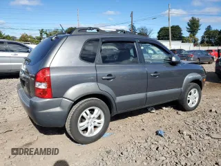 2008 Hyundai Tucson SE with VIN KM8JN12D58U853263, listed as a Copart auction lot 75324534 with 91,767 mi miles and Salvage Title. Bid and sale history available at carsss.com. Image 3.