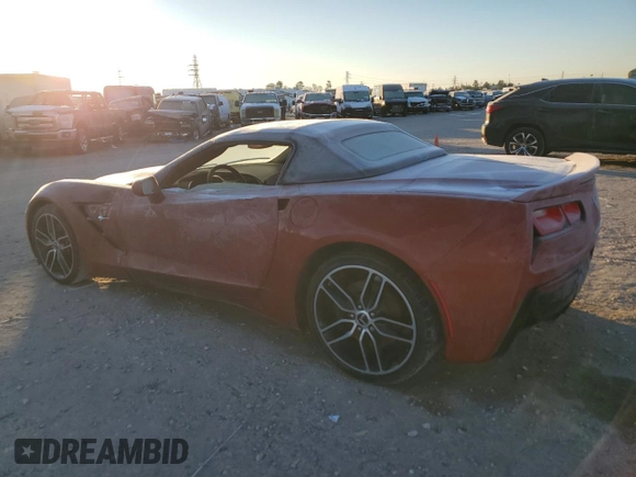 2015 Chevrolet Corvette Z51 2LT with VIN 1G1YK3D71F5111912, listed as a Copart auction lot 41988085 with 0 mi miles and Non Repairable. Bid and sale history available at carsss.com. Image 2.
