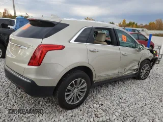 2017 Cadillac XT5 Luxury AWD with VIN 1GYKNDRS2HZ176927, listed as a Copart auction lot 73042313 with Not Provided miles and Salvage Title. Bid and sale history available at carsss.com. Image 3.