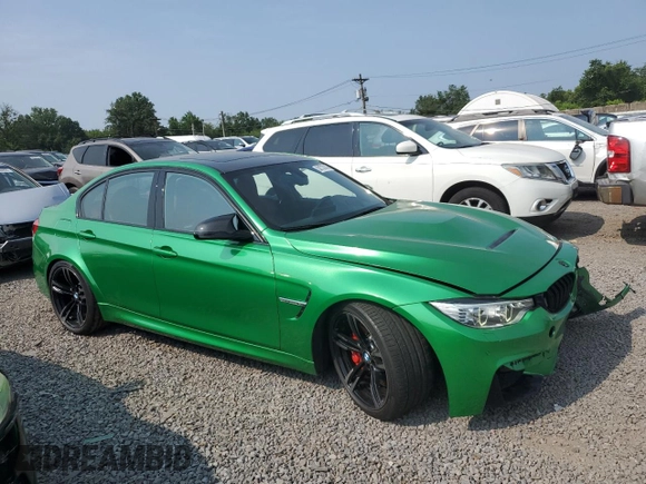 2016 BMW M3 with VIN WBS8M9C55G5G41642, listed as a Copart auction lot 58733145 with 85,075 mi miles and Salvage title. Bid and sale history available at DreamBid. Image 4.