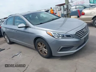 2016 Hyundai Sonata SE with VIN 5NPE24AF6GH347145, listed as a IAAI auction lot 42794949 with 95,722 mi miles and . Bid and sale history available at DreamBid. Image 1.