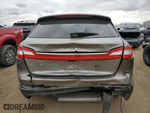 2017 Lincoln MKX Select with VIN 2LMPJ8KPXHBL13541, listed as a Copart auction lot 77139904 with 99,831 mi miles and Salvage Title. Bid and sale history available at carsss.com. Image 6.