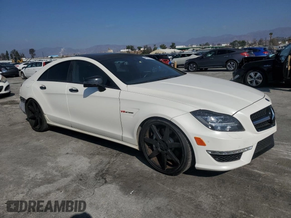 2013 Mercedes-Benz CLS-Class CLS 63 AMG with VIN WDDLJ7EB2DA085782, listed as a Copart auction lot 43229545 with 113,010 mi miles and Salvage Title. Bid and sale history available at carsss.com. Image 4.