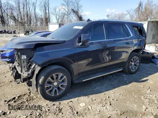 2023 Chevrolet Tahoe LT z VIN 1GNSKNKD1PR223872, wystawiony jako Copart lot #46076605 z przebiegiem 65 868 mil mil oraz Szkoda całkowita • Salvage title. Historia ofert i sprzedaży dostępna na DreamBid. Obrazek 1.