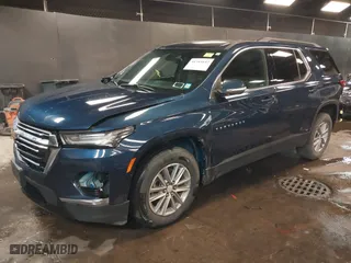 2022 Chevrolet Traverse LT Cloth with VIN 1GNEVGKW1NJ145476, listed as a IAAI auction lot 41744147 with 39,402 mi miles. Bid and sale history available at carsss.com. Image 2.