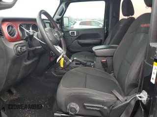 2020 Jeep Wrangler Rubicon with VIN 1C4HJXCG9LW142723, listed as a Copart auction lot 43423865 with 48,711 mi miles and Salvage title. Bid and sale history available at DreamBid. Image 7.