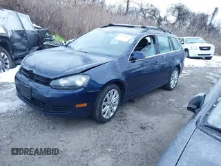 2012 Volkswagen Jetta SportWagen TDI with VIN 3VWPL7AJ7CM696165, listed as a IAAI auction lot 41359215 with 204,113 mi miles. Bid and sale history available at carsss.com. Image 2.
