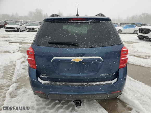 2016 Chevrolet Equinox LT with VIN 2GNFLFEK7G6178527, listed as a Copart auction lot 47876415 with 105,739 mi miles and Salvage Title. Bid and sale history available at carsss.com. Image 6.