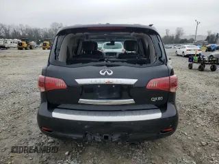 2015 Infiniti QX80 with VIN JN8AZ2NF3F9574006, listed as a Copart auction lot 46035175 with 184,830 mi miles and Salvage Title. Bid and sale history available at carsss.com. Image 6.