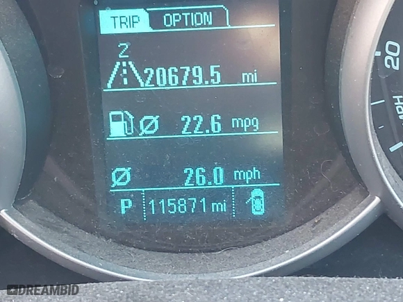 2013 Chevrolet Cruze LS with VIN 1G1PA5SHXD7255286, listed as a IAAI auction lot 41717475 with 115,871 mi miles. Bid and sale history available at carsss.com. Image 15.