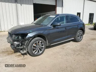 2021 Audi Q5 Premium Plus z VIN WA1BAAFY6M2065805, wystawiony jako Copart lot #52755465 z przebiegiem 73 800 mil mil oraz Szkoda całkowita • Salvage title. Historia ofert i sprzedaży dostępna na DreamBid. Obrazek 1.