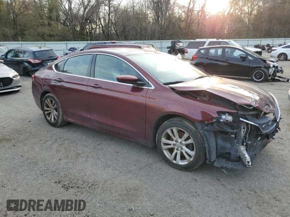2015 Chrysler 200 Limited with VIN 1C3CCCAB3FN616247, listed as a Copart auction lot 85297264 with 0 mi miles and Salvage Title. Bid and sale history available at carsss.com. Image 4.