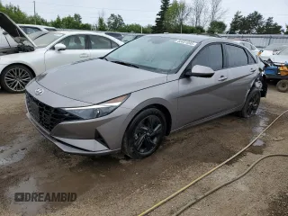 2023 Hyundai Elantra SEL with VIN KMHLM4AG6PU585346, listed as a Copart auction lot 63851095 with 61,986 mi miles and Salvage title. Bid and sale history available at DreamBid. Image 1.