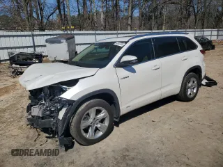 2019 Toyota Highlander Hybrid Limited with VIN 5TDDGRFH2KS073918, listed as a Copart auction lot 48503865 with 45,663 mi miles and Salvage title. Bid and sale history available at DreamBid. Image 1.