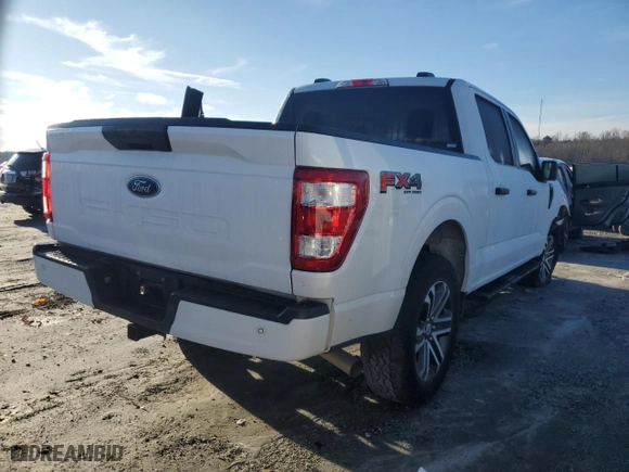 2021 Ford F-150 XL with VIN 1FTFW1E56MKE85922, listed as a Copart auction lot 86220964 with 57,833 mi miles and Clean Title. Bid and sale history available at carsss.com. Image 3.