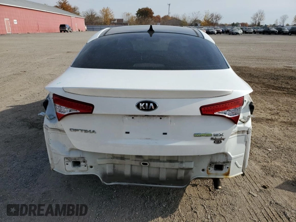 2013 Kia Optima Hybrid LX with VIN KNAGM4AD5D5040544, listed as a Copart auction lot 76875394 with 233,185 mi miles and Salvage Title. Bid and sale history available at carsss.com. Image 6.