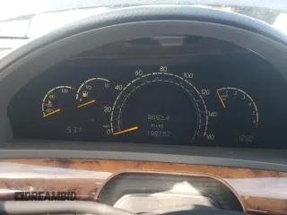 2001 Mercedes-Benz S-Class with VIN WDBNG75J11A215876, listed as a Copart auction lot 45164495 with 198,752 mi miles and Salvage Title. Bid and sale history available at carsss.com. Image 9.