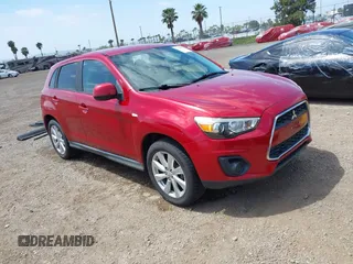 2014 Mitsubishi Outlander Sport ES with VIN 4A4AP3AU0EE014454, listed as a IAAI auction lot 42014902 with 129,189 mi miles. Bid and sale history available at carsss.com. Image 1.