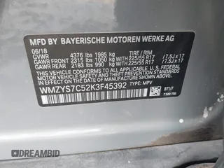 2019 MINI Countryman Cooper with VIN WMZYS7C52K3F45392, listed as a IAAI auction lot 42469942 with 97,731 mi miles and . Bid and sale history available at DreamBid. Image 9.