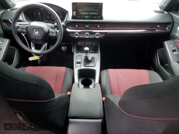 2024 Honda Civic Si with VIN 2HGFE1E57RH473667, listed as a Copart auction lot 53494905 with 12,576 mi miles and Salvage title. Bid and sale history available at DreamBid. Image 8.
