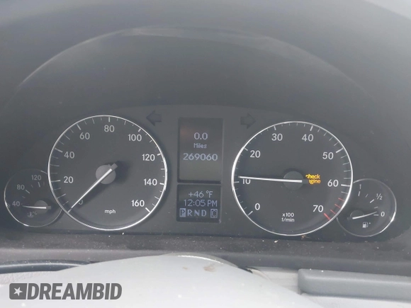 2006 Mercedes-Benz C 280 Luxury with VIN WDBRF54H26A850376, listed as a IAAI auction lot 41491705 with 269,060 mi miles and . Bid and sale history available at DreamBid. Image 7.