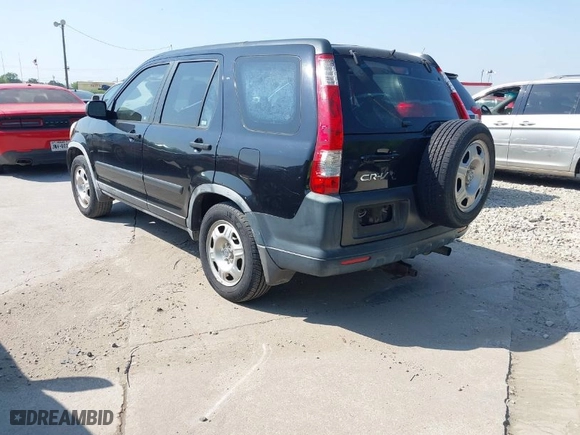 2006 Honda CR-V LX with VIN JHLRD68516C023523, listed as a IAAI auction lot 42053159 with 154,344 mi miles. Bid and sale history available at carsss.com. Image 3.