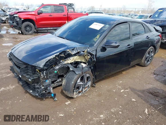 2023 Hyundai Elantra SEL with VIN KMHLS4AG8PU607773, listed as a IAAI auction lot 41887145 with 17,551 mi miles and . Bid and sale history available at DreamBid. Image 18.