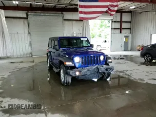 2018 Jeep Wrangler Unlimited Sport S with VIN 1C4HJXDN9JW187039, listed as a Copart auction lot 64260015 with 40,361 mi miles and Salvage title. Bid and sale history available at DreamBid. Image 14.