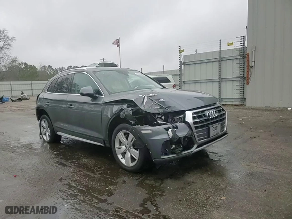 2018 Audi Q5 Premium Plus with VIN WA1BNAFY5J2209439, listed as a Copart auction lot 45552395 with 52,072 mi miles and Salvage Title. Bid and sale history available at carsss.com. Image 14.