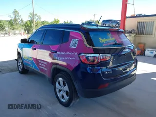 2017 Jeep Compass Latitude with VIN 3C4NJDBBXHT679623, listed as a IAAI auction lot 41810574 with 158,655 mi miles and . Bid and sale history available at DreamBid. Image 3.
