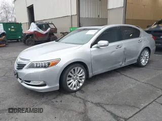 2014 Acura RLX Tech Pkg with VIN JH4KC1F54EC800071, listed as a IAAI auction lot 41311849 with 138,391 mi miles. Bid and sale history available at carsss.com. Image 2.