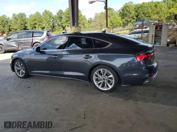 2022 Audi A5 Sportback Premium with VIN WAUABCF57NA019646, listed as a Copart auction lot 69119954 with 31,098 mi miles and Salvage Title. Bid and sale history available at carsss.com. Image 2.
