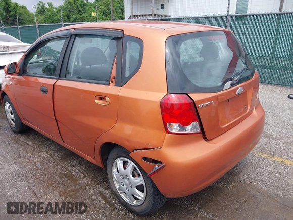 2006 Chevrolet Aveo LS with VIN KL1TD66646B518732, listed as a IAAI auction lot 42331787 with 145,491 mi miles and . Bid and sale history available at DreamBid. Image 6.